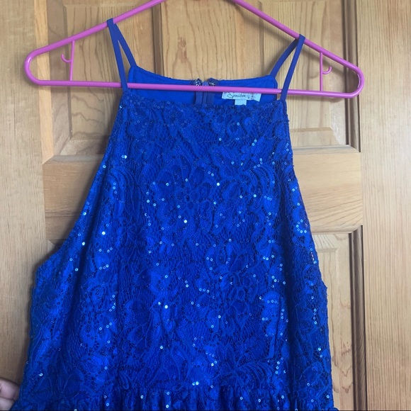 Sparkly Blue Halter Dress by Speechless - Size XXL - Picture 2 of 5